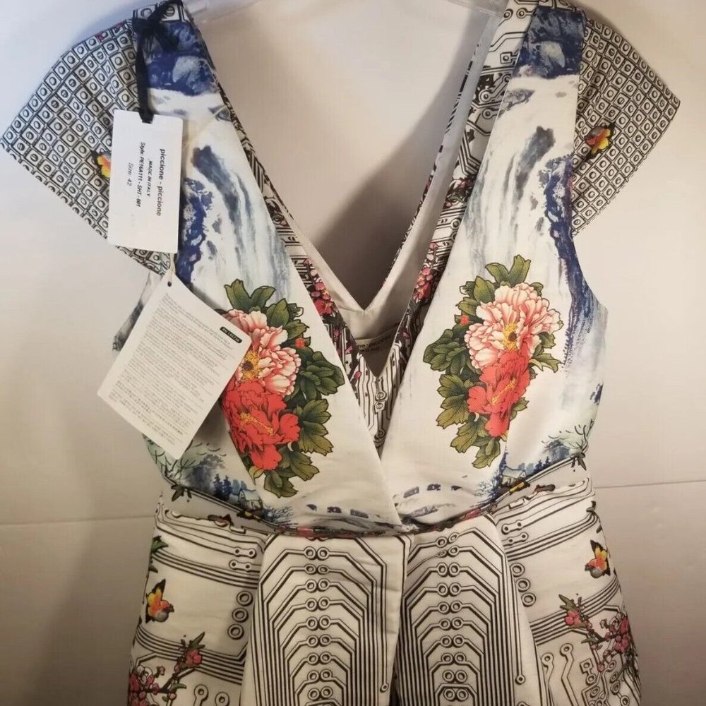 PICCIONE PICCIONE Dress Size 42 Style PE16A111 SHT 001 Made In Italy w/flaw - Picture 1 of 14